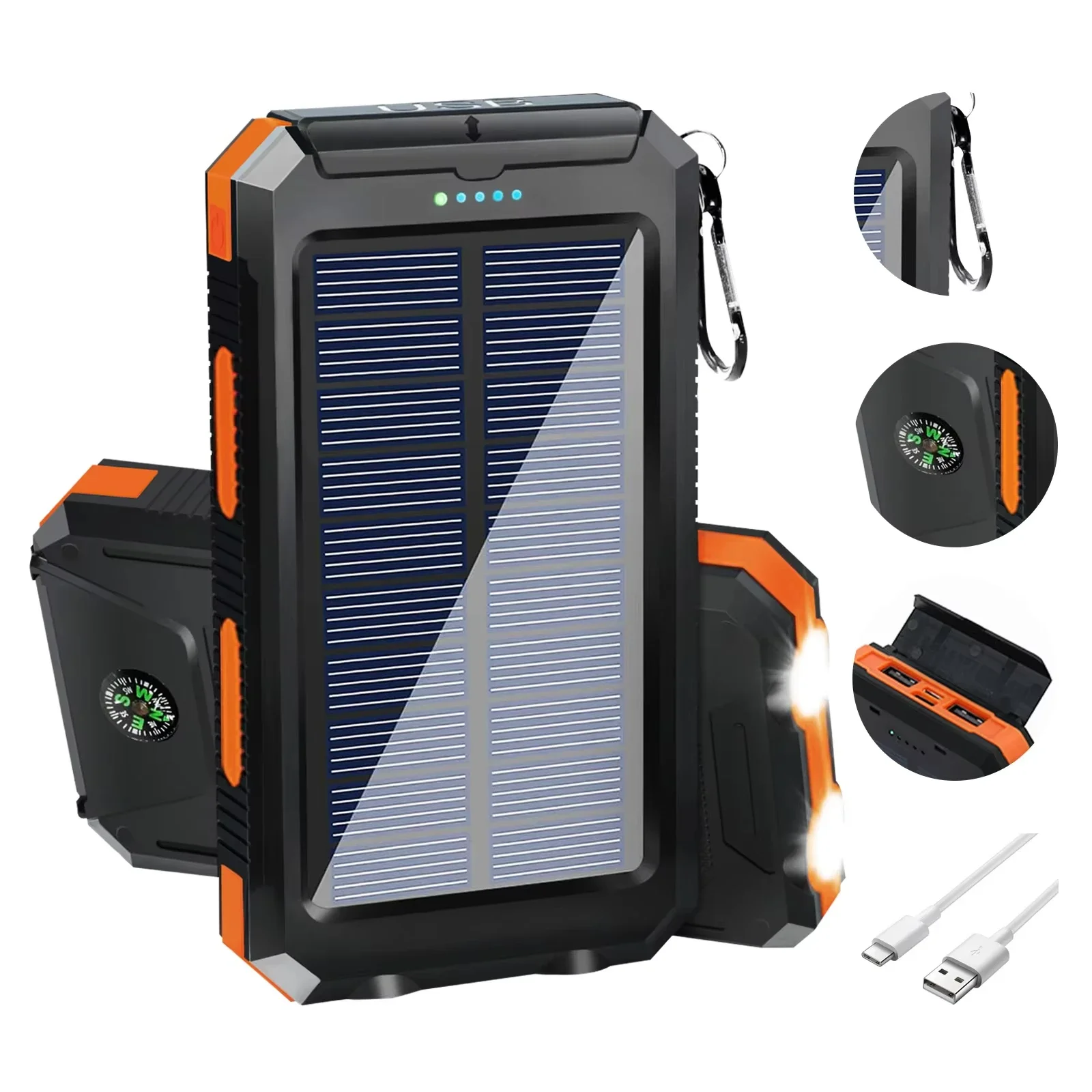 Waterproof Solar Power Bank 20 - Solar Emergency Charger review and price