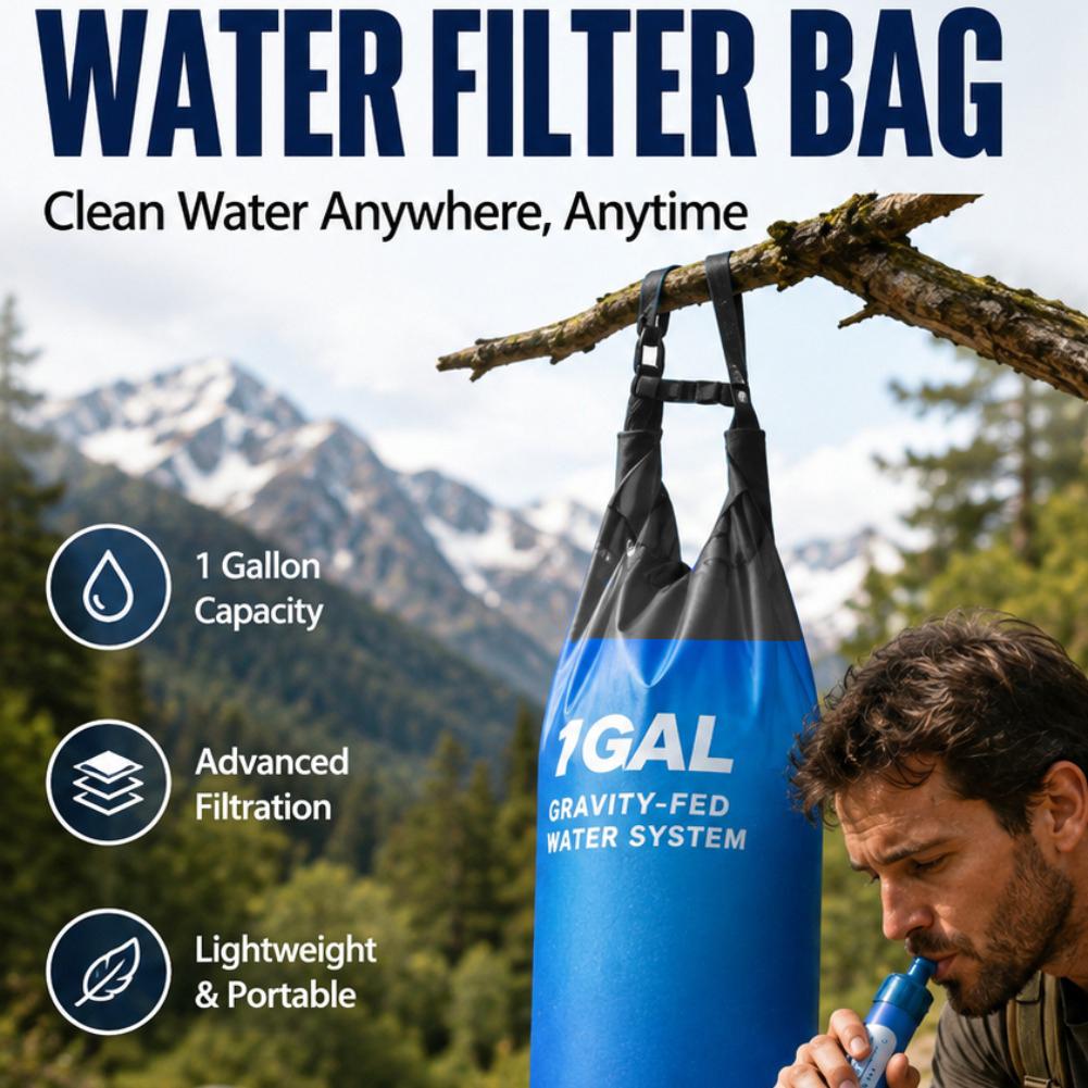 1 Gal Gravity Water Filter Bag - Bivy Bag Emergency review and price