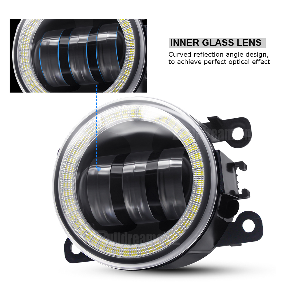 2 Pieces Angel Eye Fog Light F - Compass Lensatic review and price