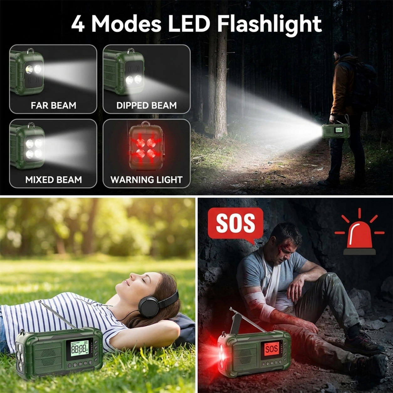 Hand Crank Solar AM FM DAB Wea - Solar Emergency Charger review and price